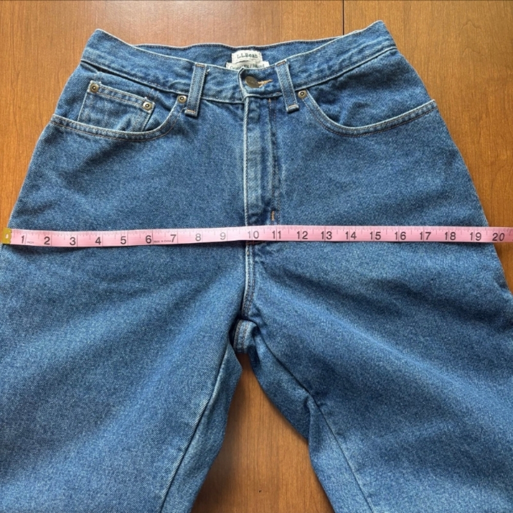 L.L. Bean flannel lined jeans Women's Size 4 - Picture 7 of 8